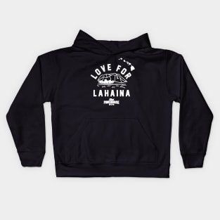 Love For Lahaina Maui PowerHouse Gym Kids Hoodie